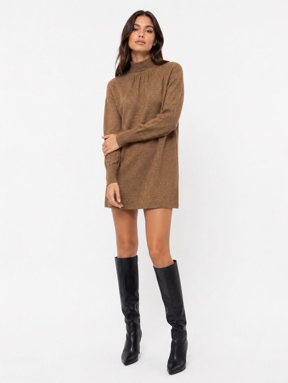 ZARA Knit Sweater Wool Blend Oversized Dress